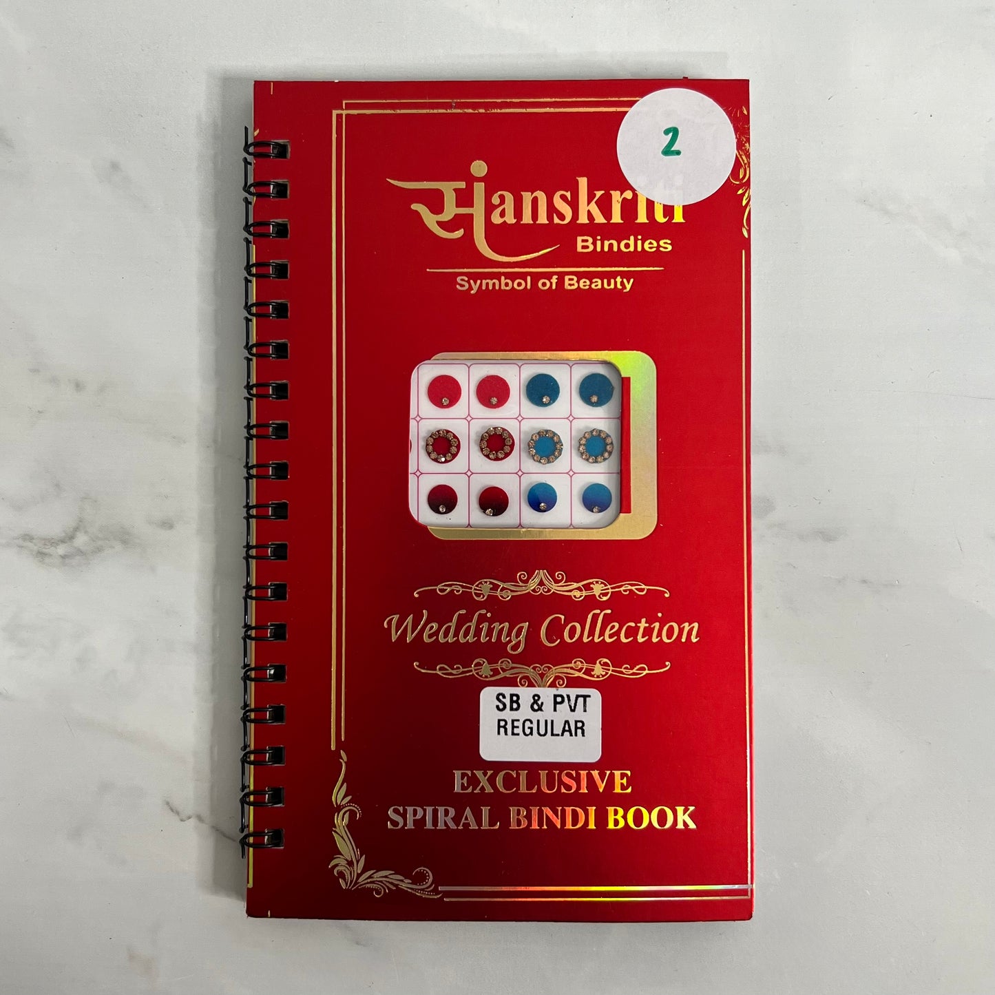 Mixed Ombre Bindi Book