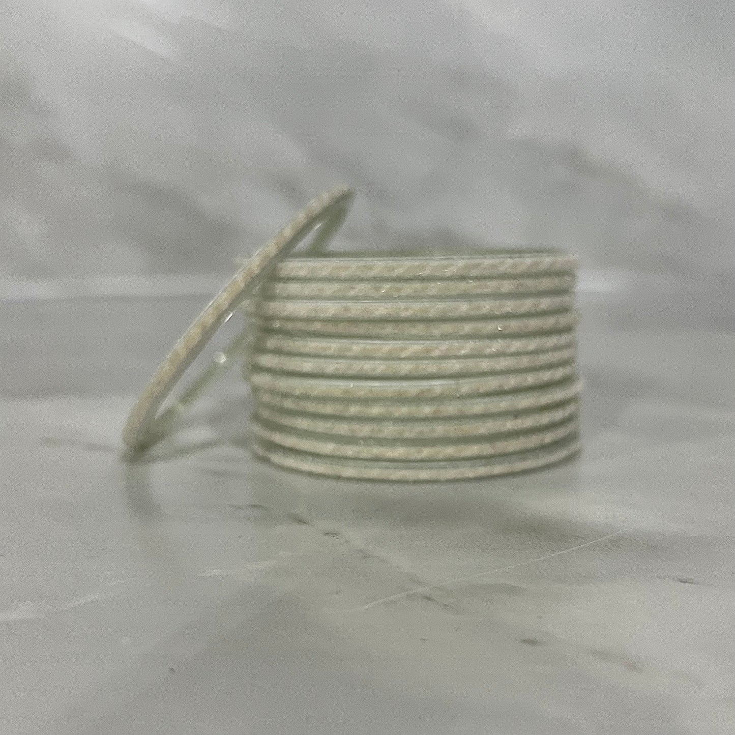 White Velvet Glass Bangles
