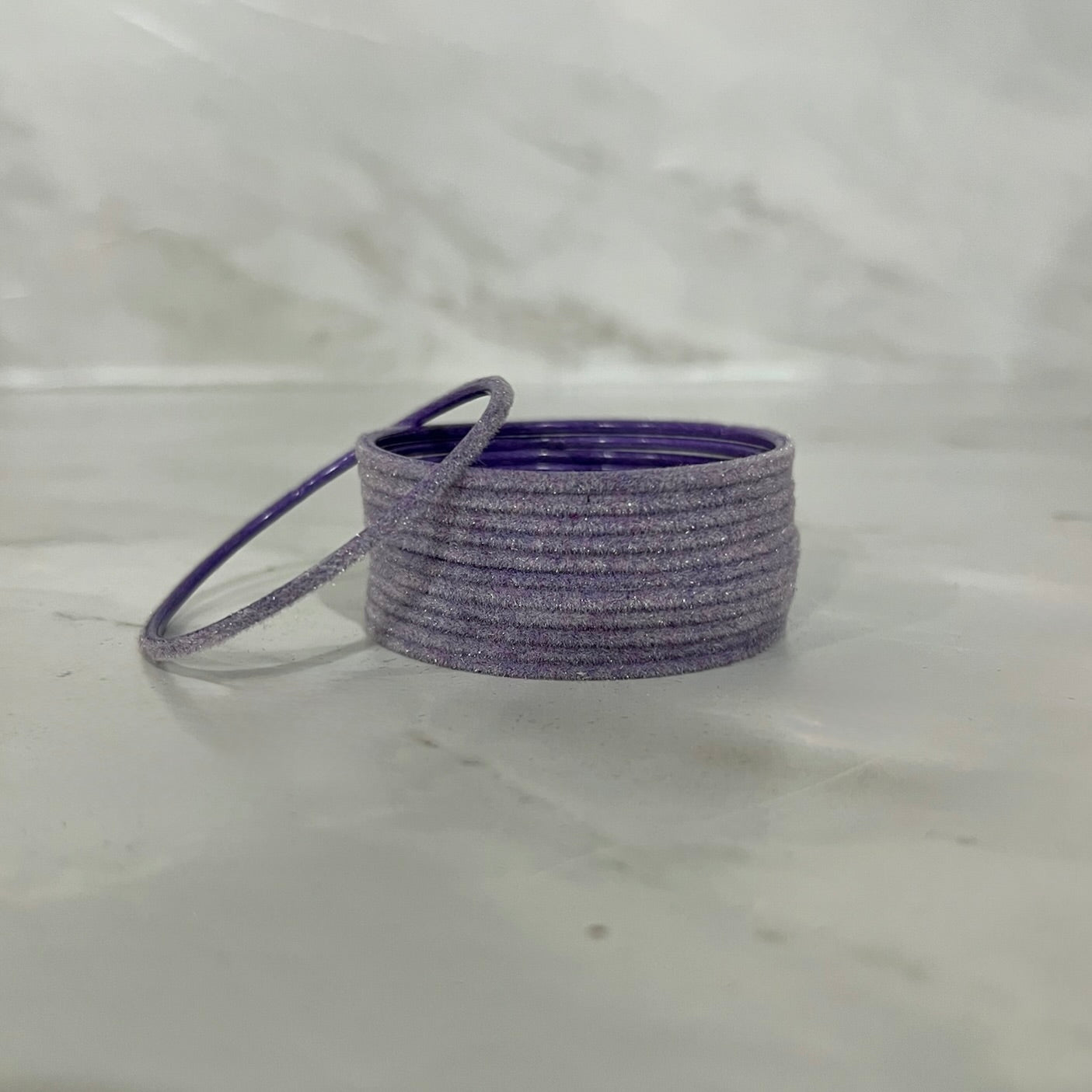 Lilac Velvet Bangles