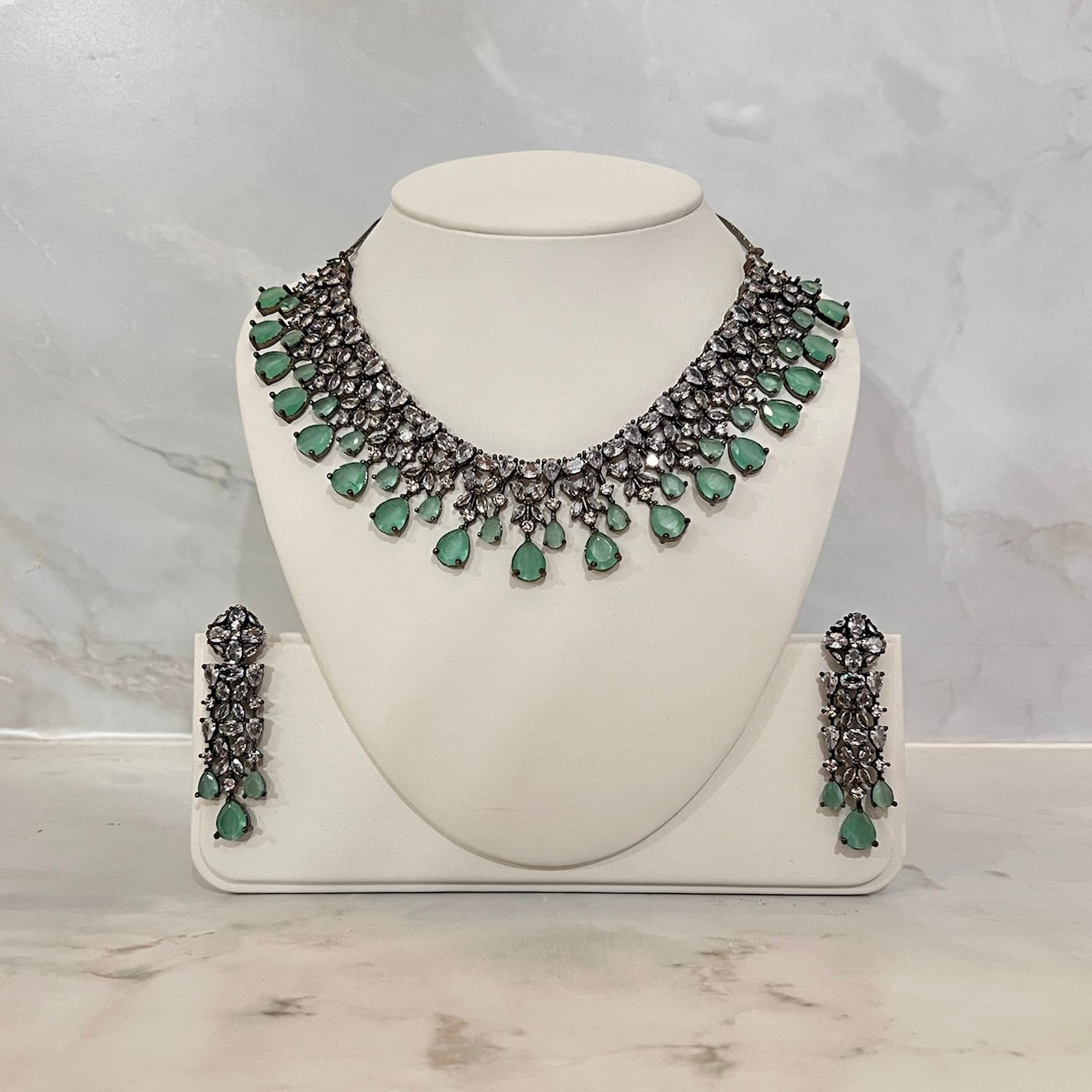 Victorian Polish American Diamond Mint Set