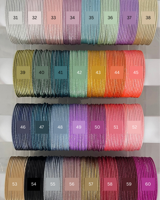 Set of 12 Shimmery Bangles