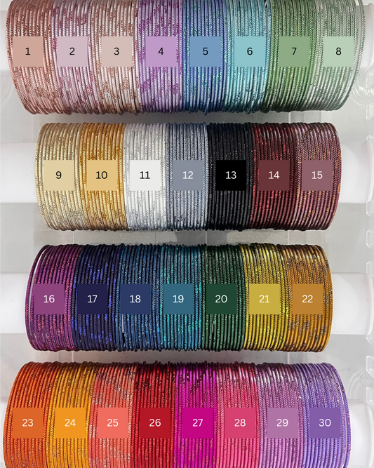 Set of 12 Glittery Bangles