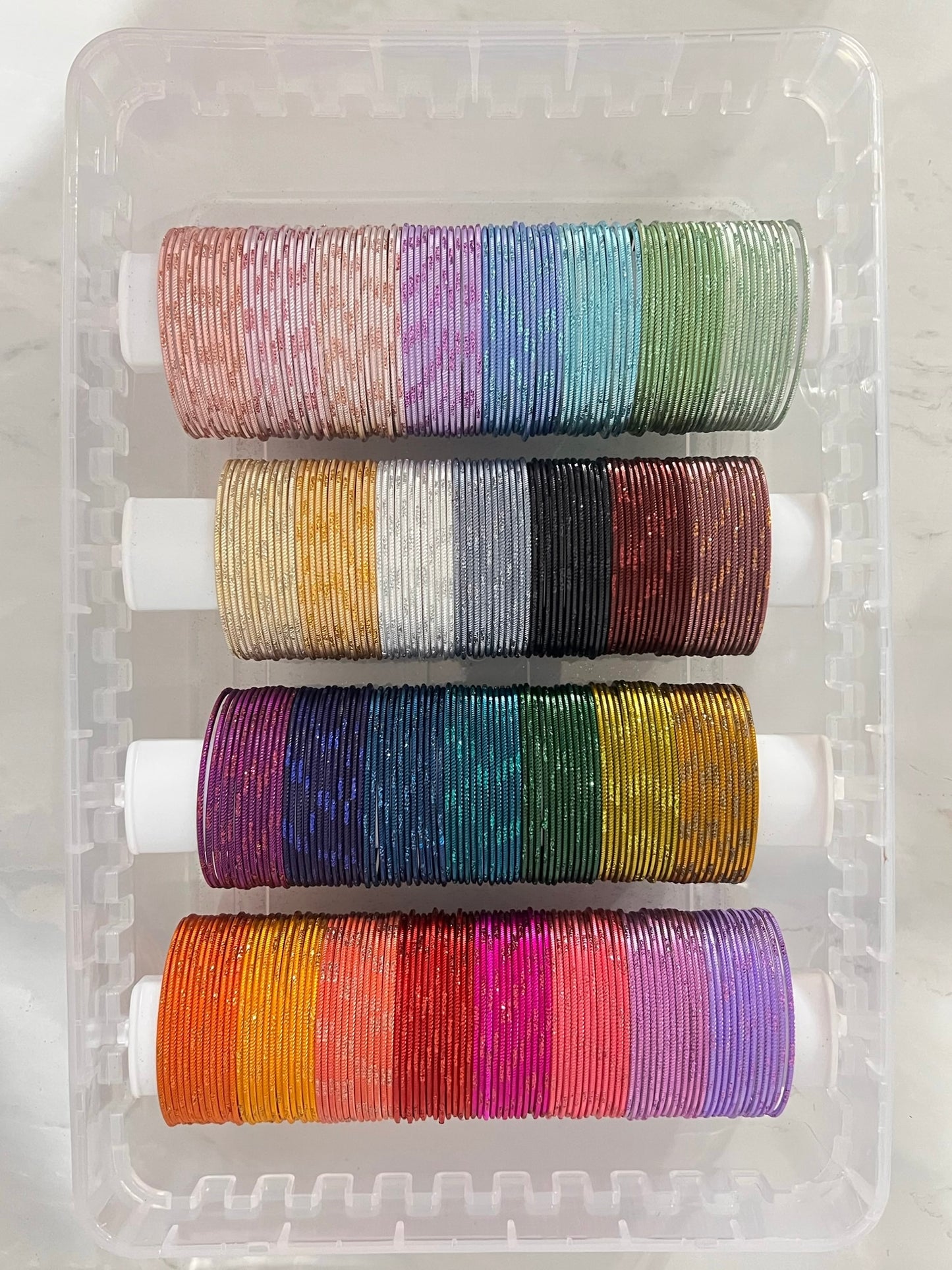 Set of 12 Glittery Bangles