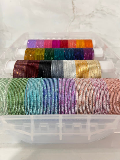 Set of 12 Glittery Bangles