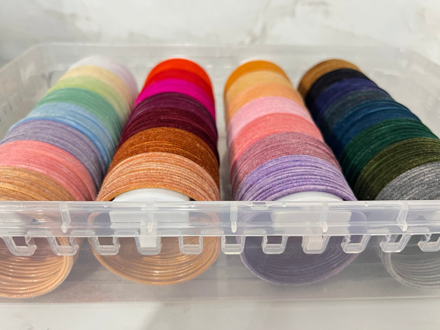 Set of 12 Velvet Bangles