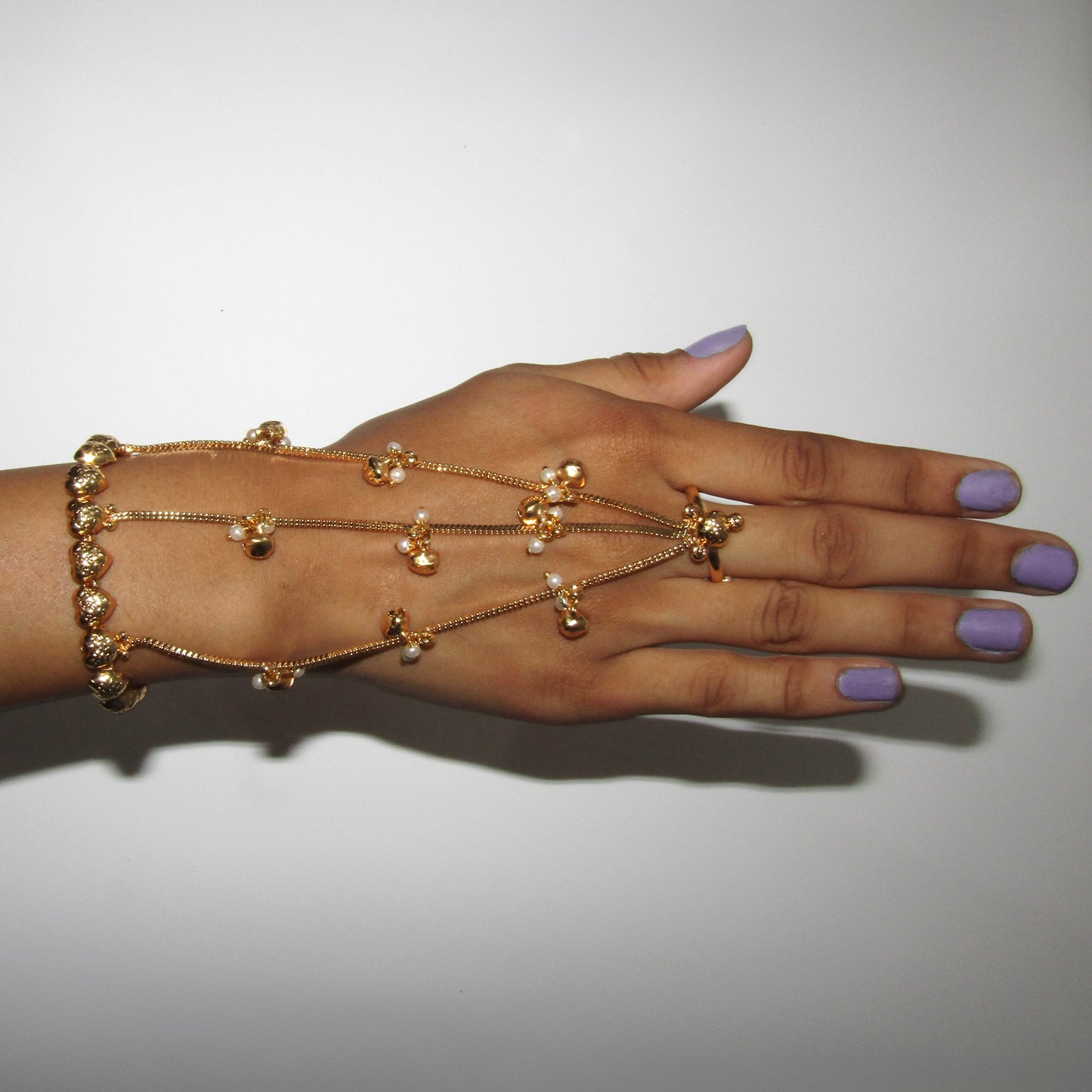 Gold Small Heart Hand Piece