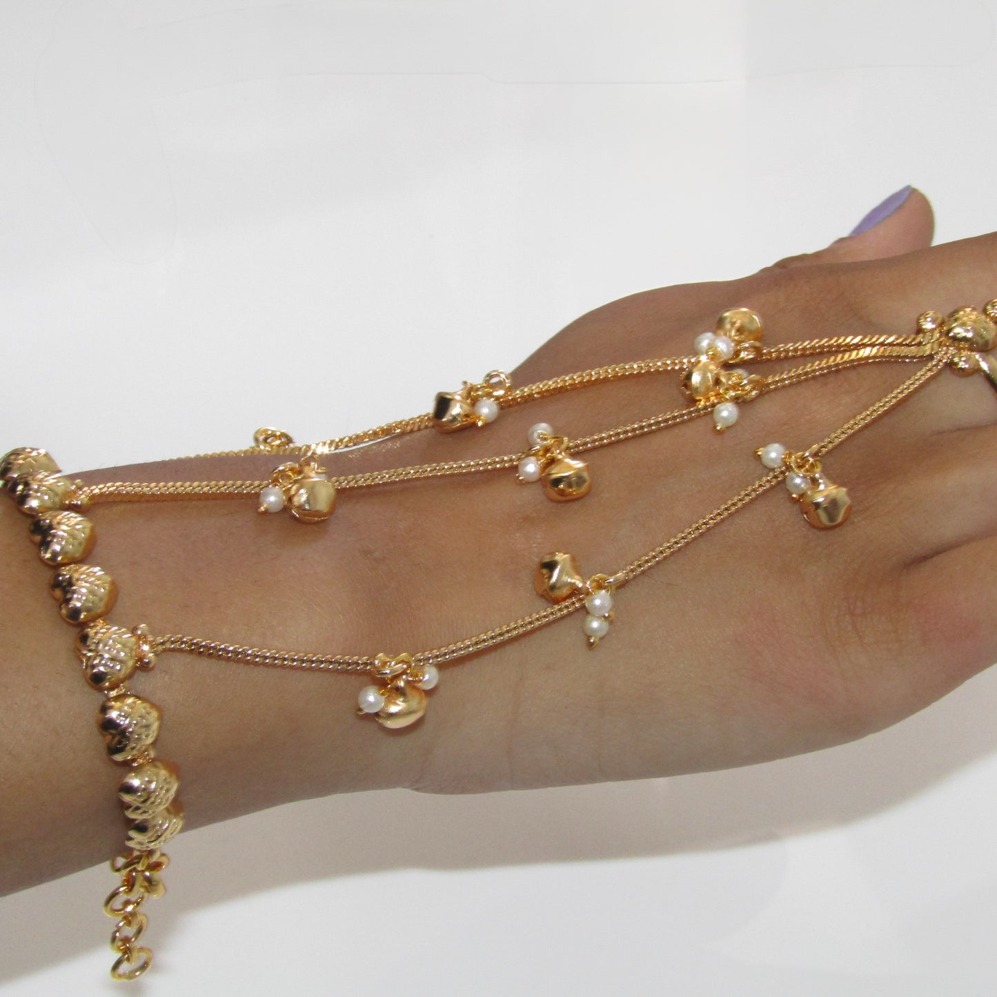 Gold Small Heart Hand Piece