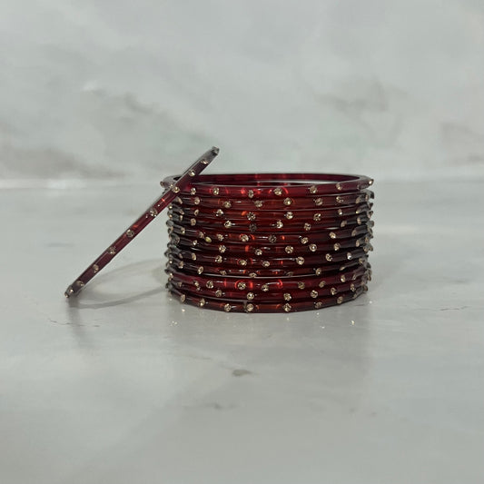 CocoCola Translucent Raindrop Glass Bangles