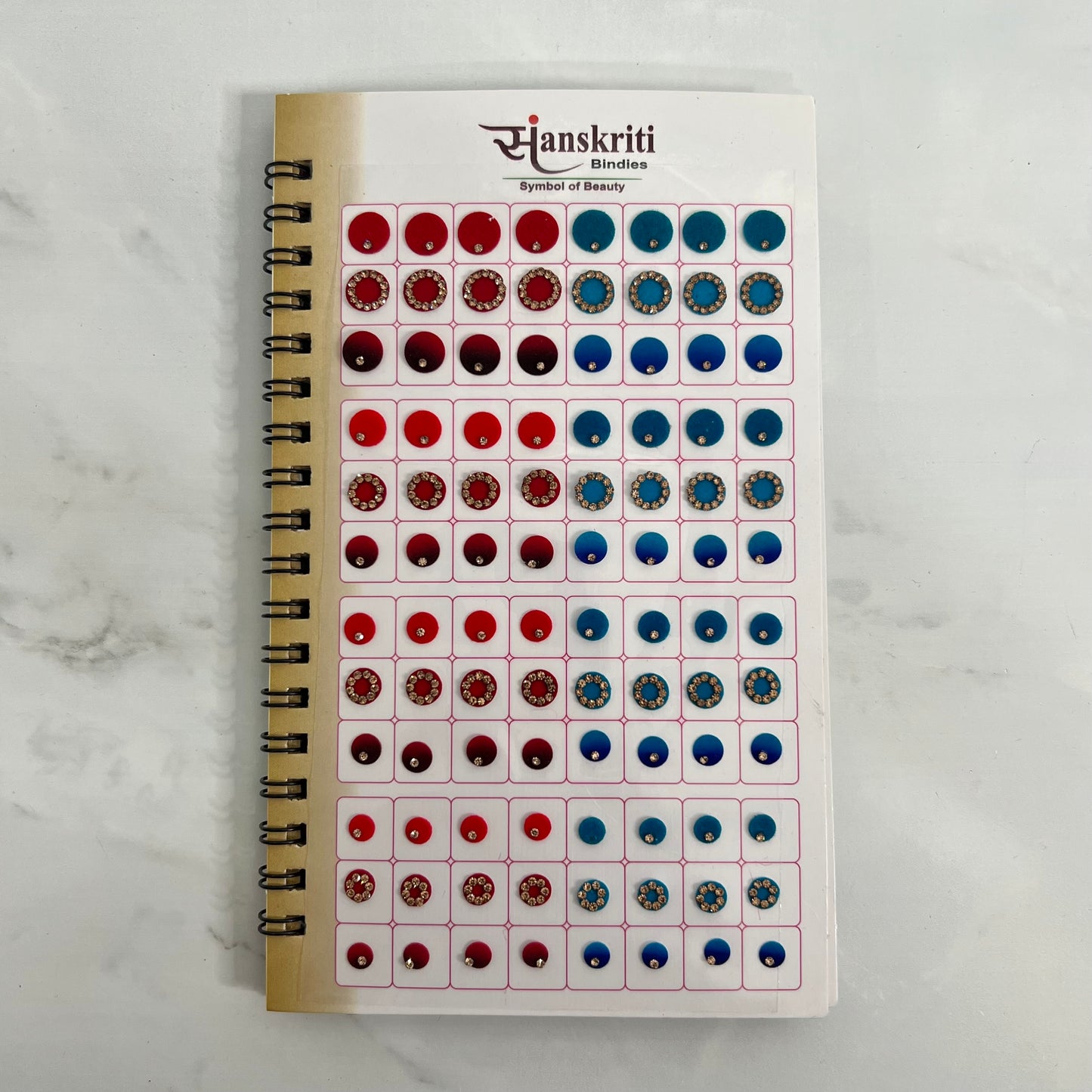 Mixed Ombre Bindi Book