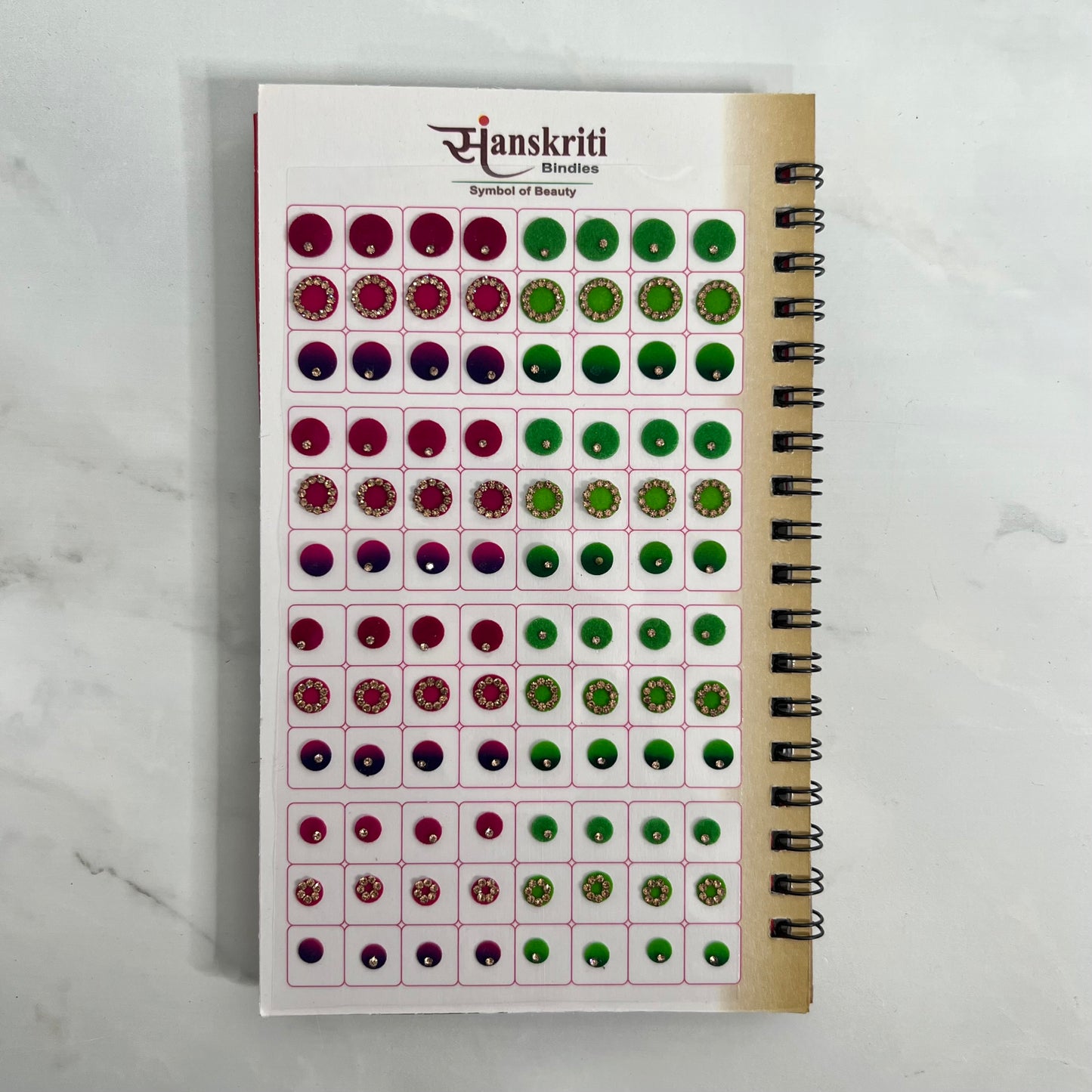 Mixed Ombre Bindi Book