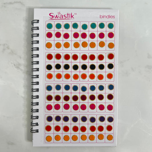 Plain and Gold Border Bindi Book