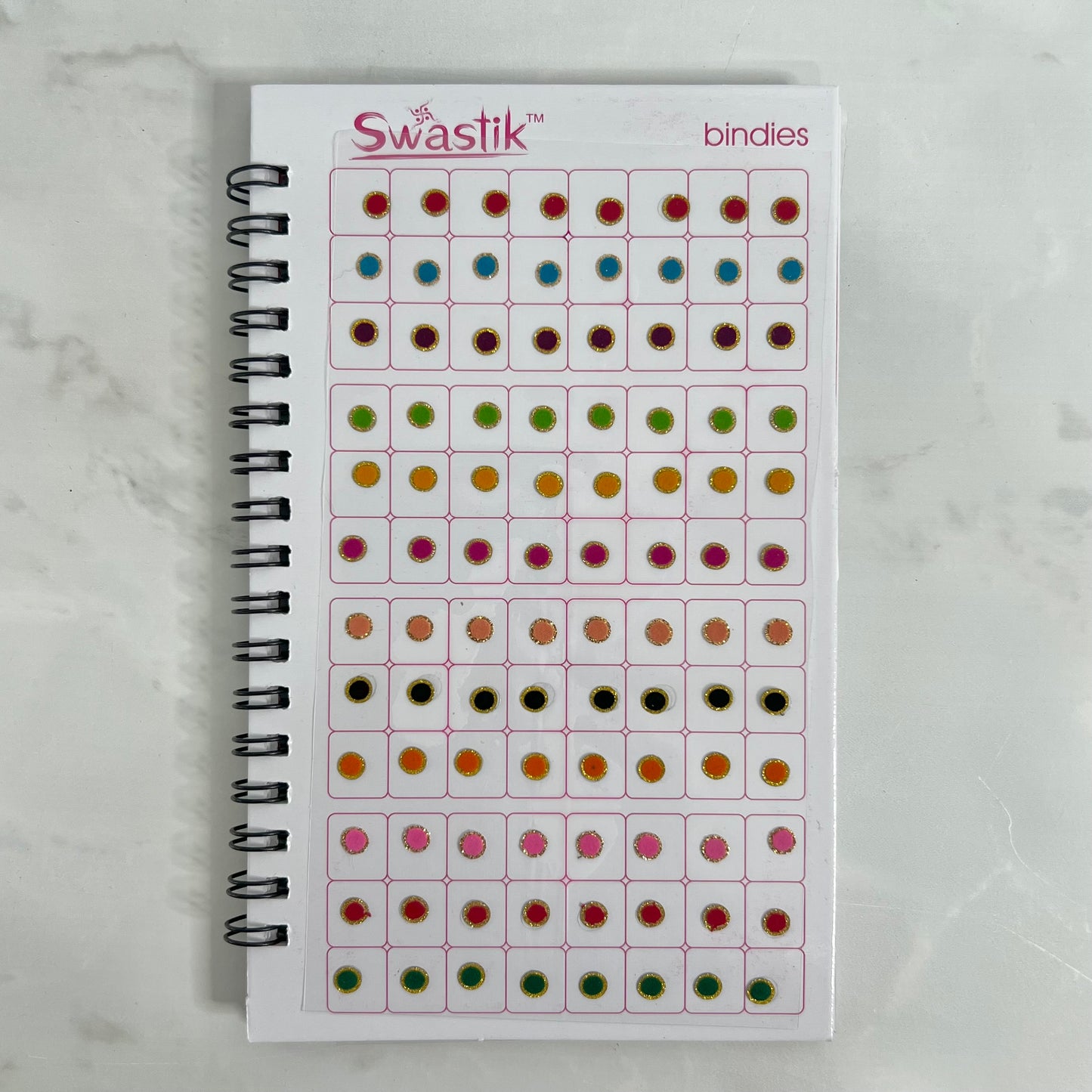 Plain and Gold Border Bindi Book