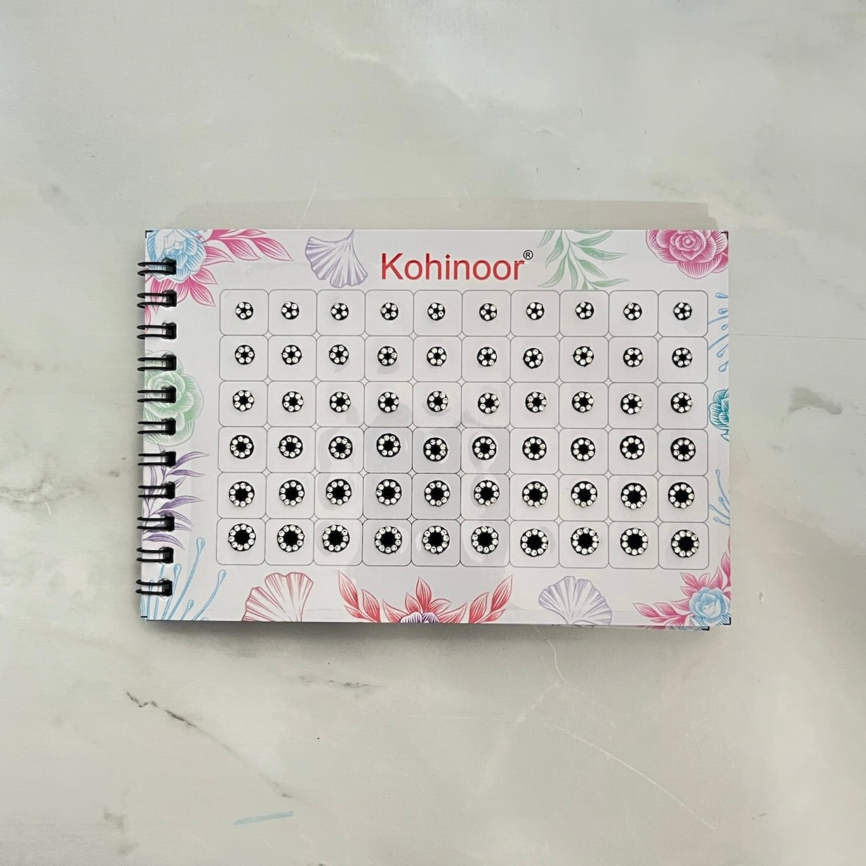 Stone Border Black Bindi Book