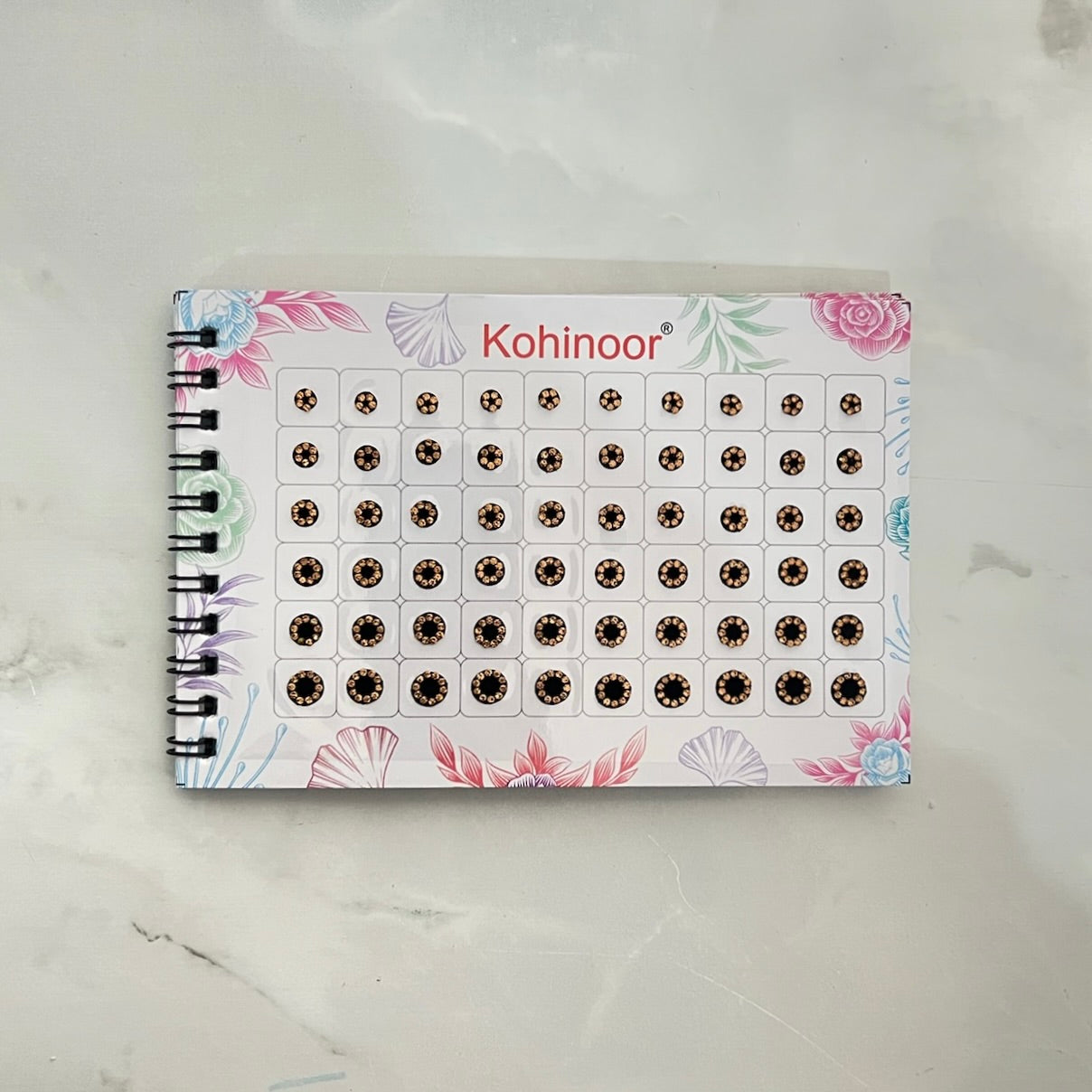 Stone Border Black Bindi Book