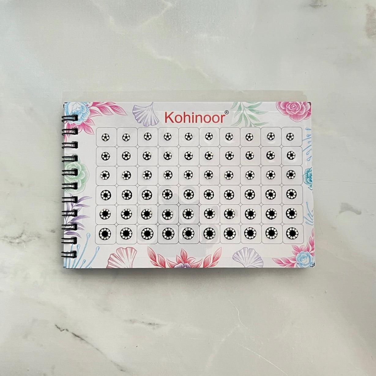 Stone Border Black Bindi Book