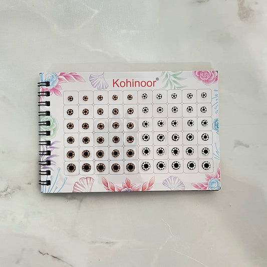 Stone Border Black Bindi Book