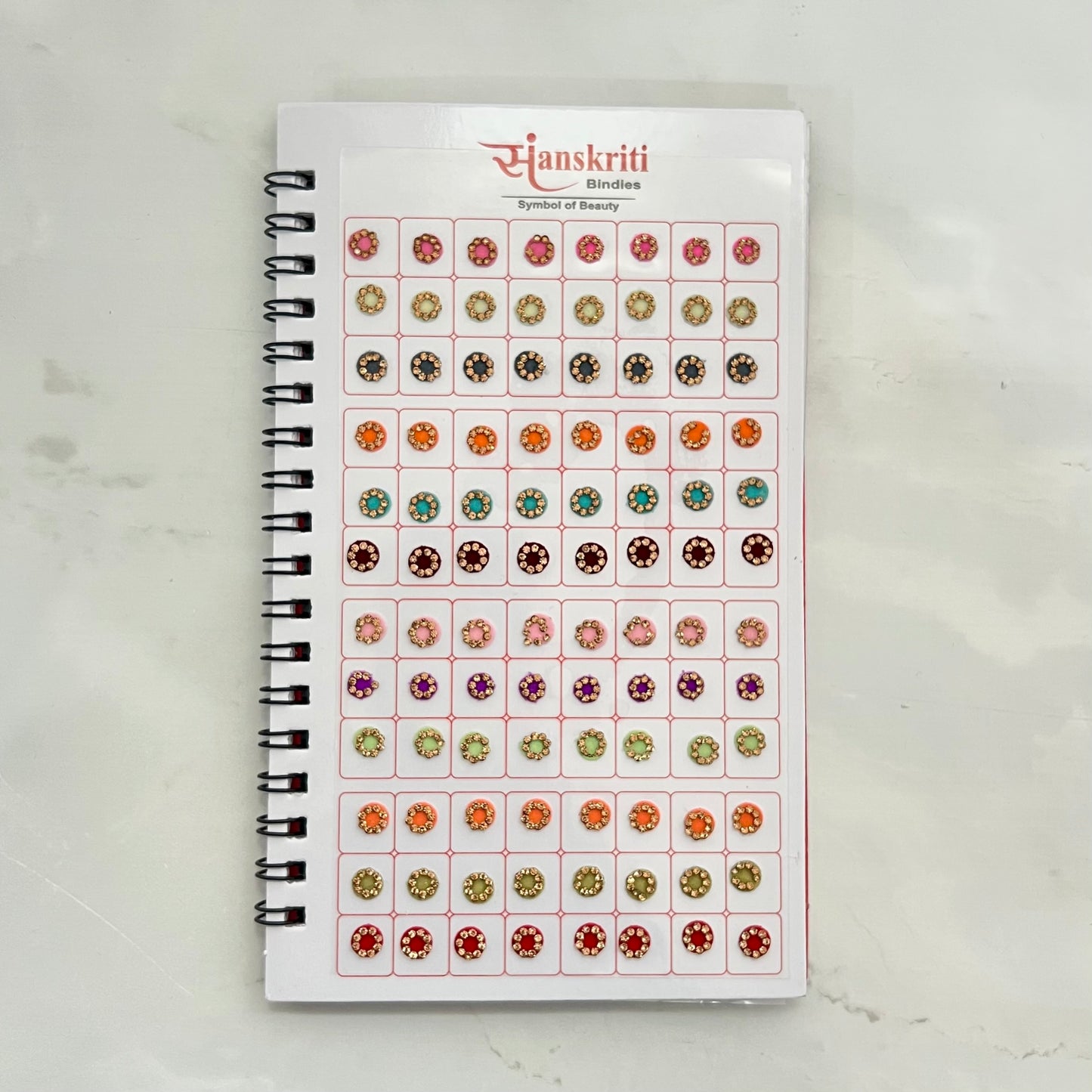 Stone Border Pastel Bindi Book
