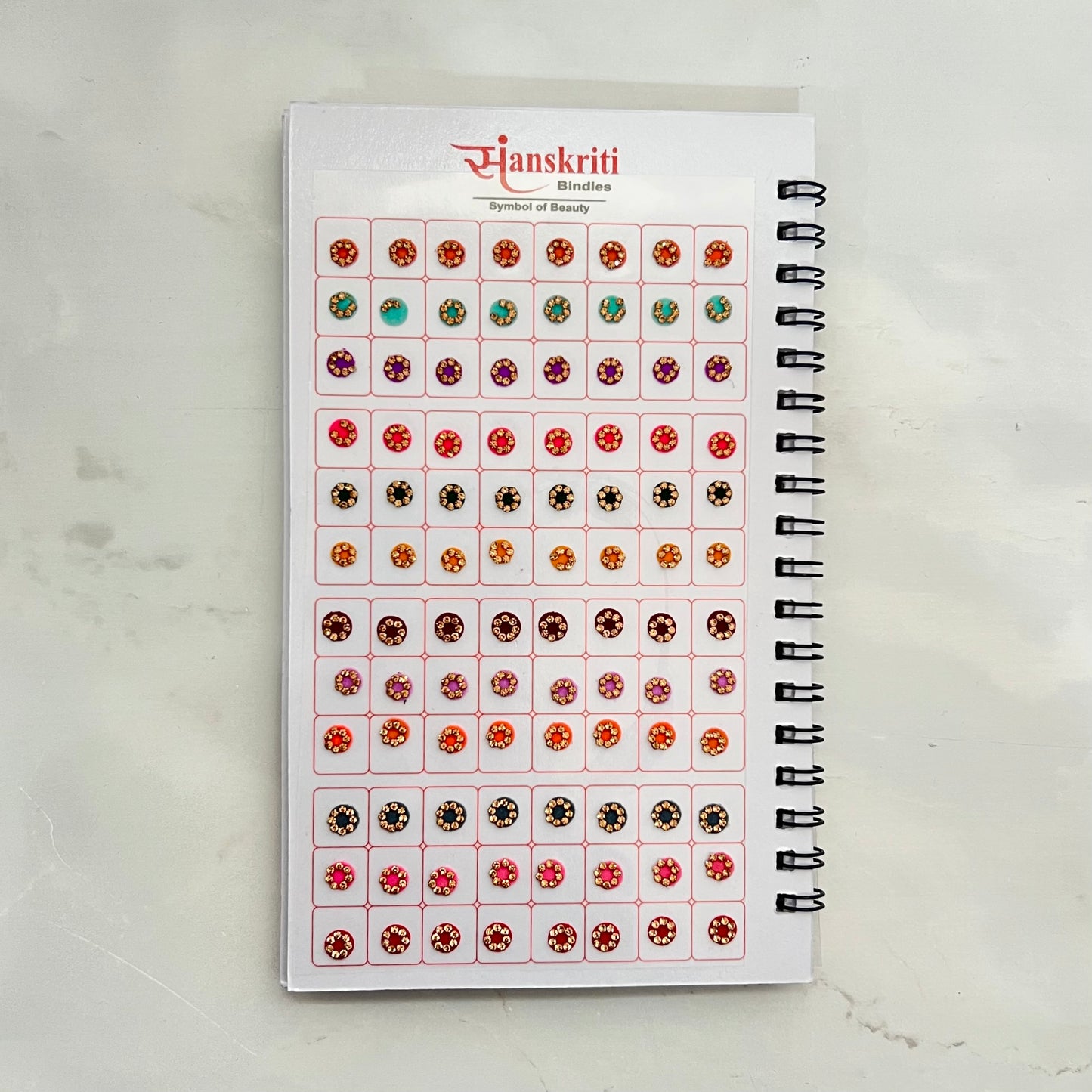 Stone Border Pastel Bindi Book