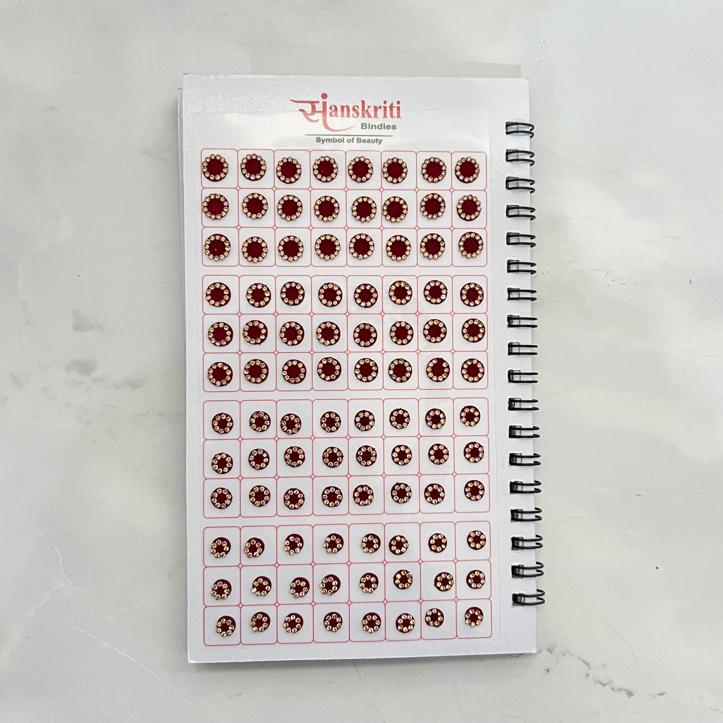 Stone Border Pastel Bindi Book