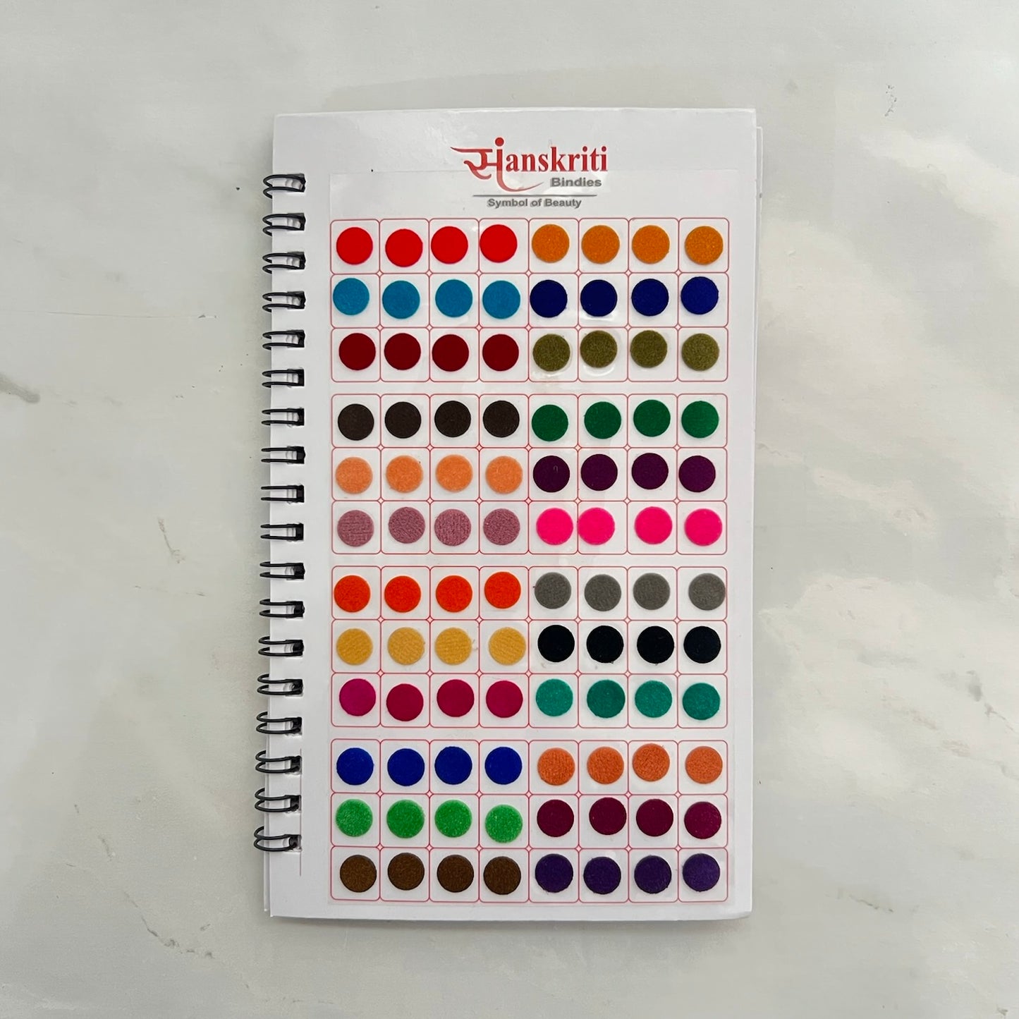 Stone Border and Plain Mixed Bindi Book