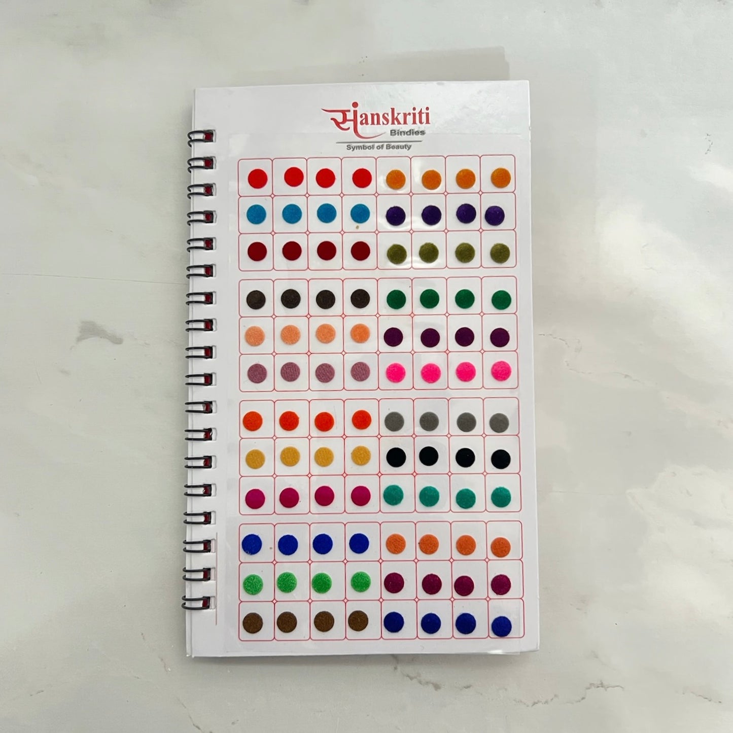 Stone Border and Plain Mixed Bindi Book