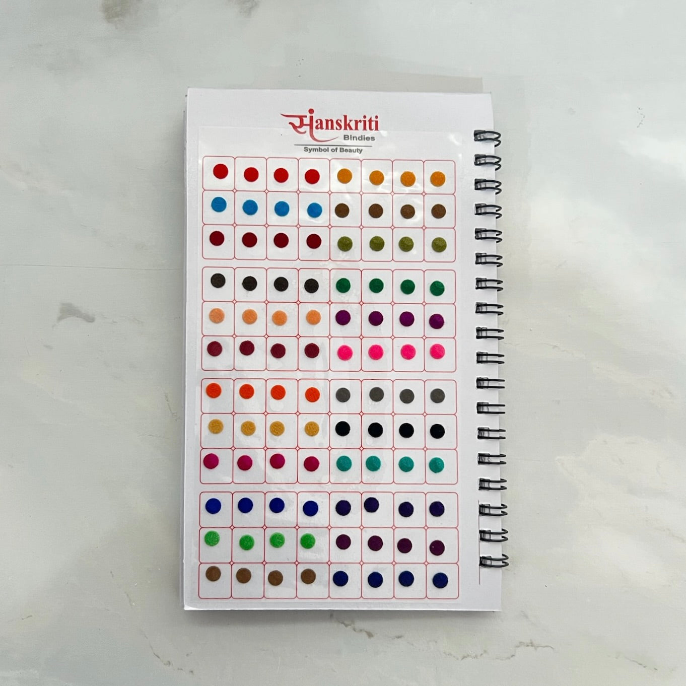 Stone Border and Plain Mixed Bindi Book