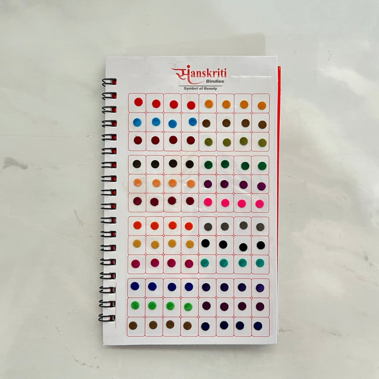 Stone Border and Plain Mixed Bindi Book
