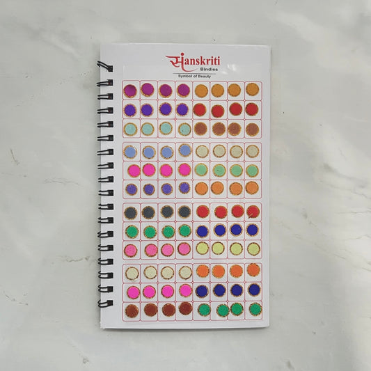 Gold Border Pastel Bindi Book