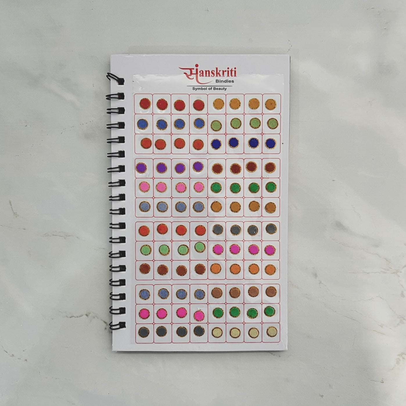 Gold Border Pastel Bindi Book
