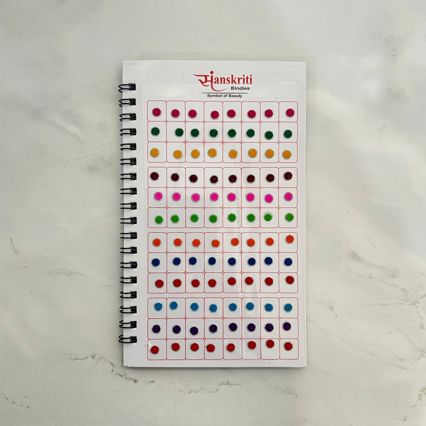 Silver Border Bindi Book
