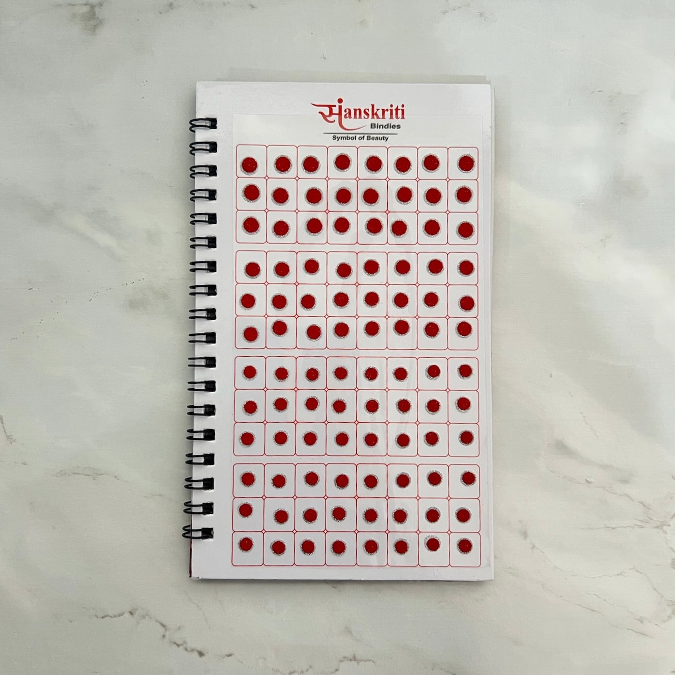 Silver Border Bindi Book