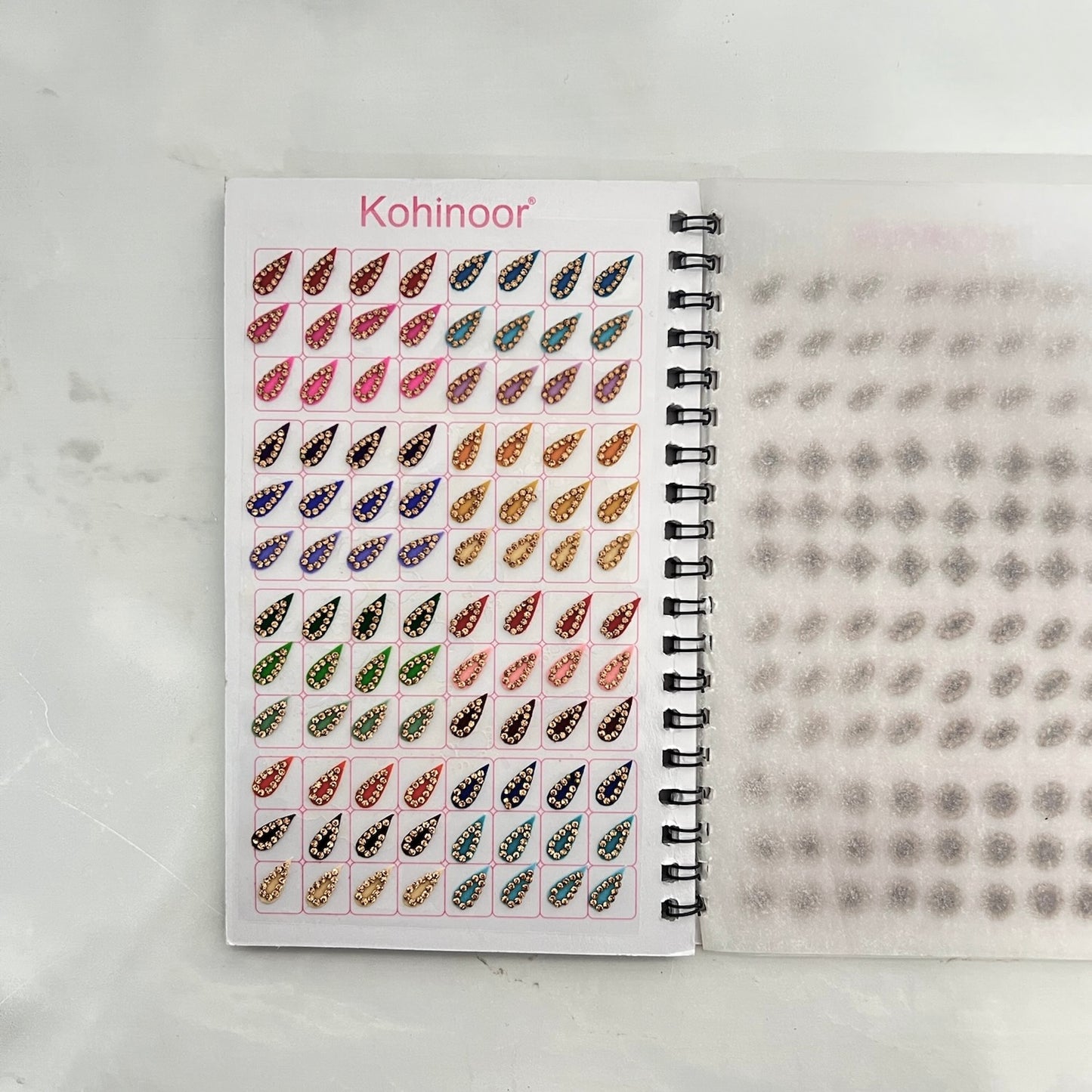 Mixed Shape Pastel Bindi Book