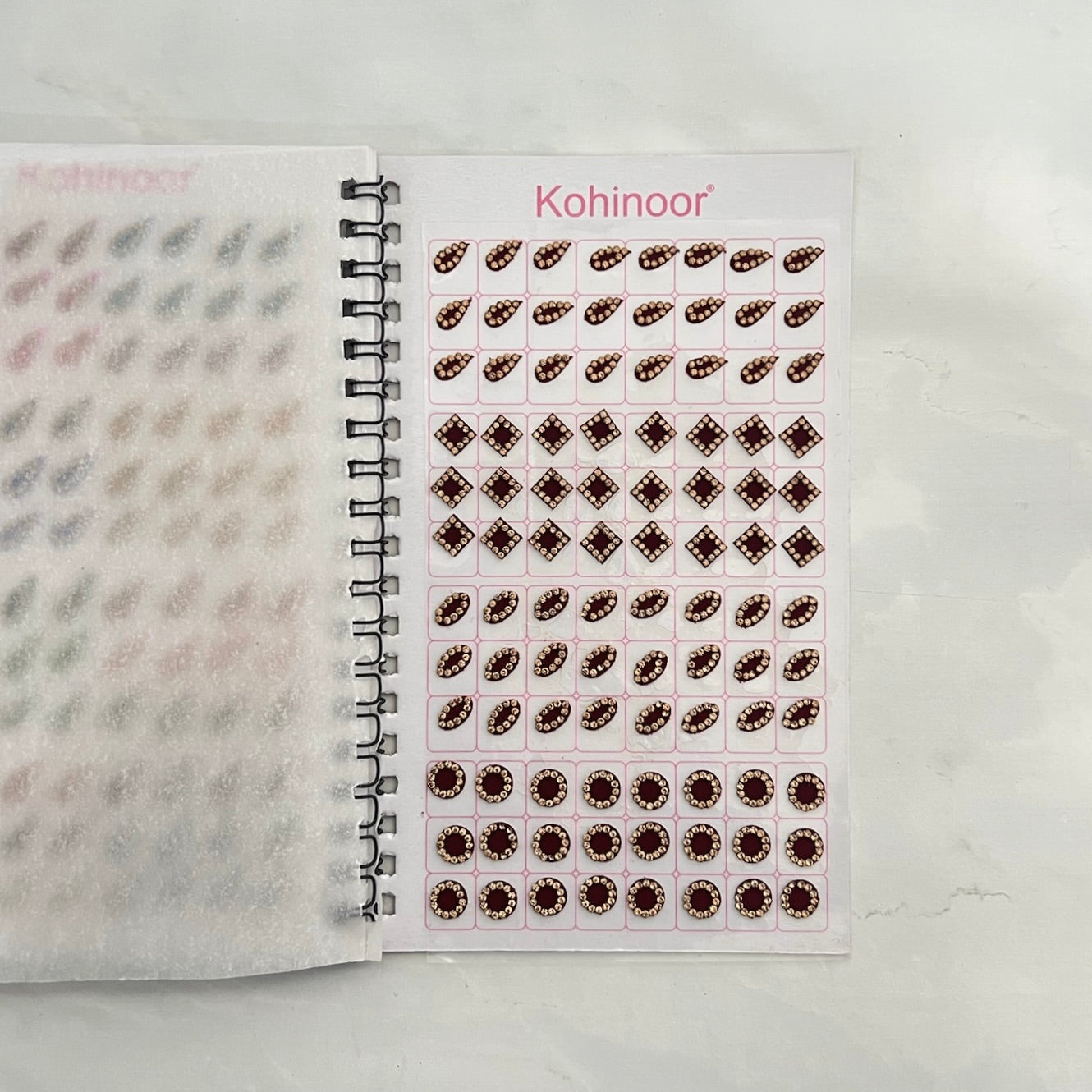 Mixed Shape Pastel Bindi Book