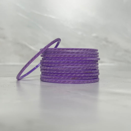 Lilac Velvet Glass Bangles