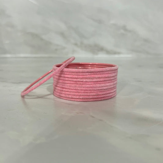 Baby Pink Velvet Bangles