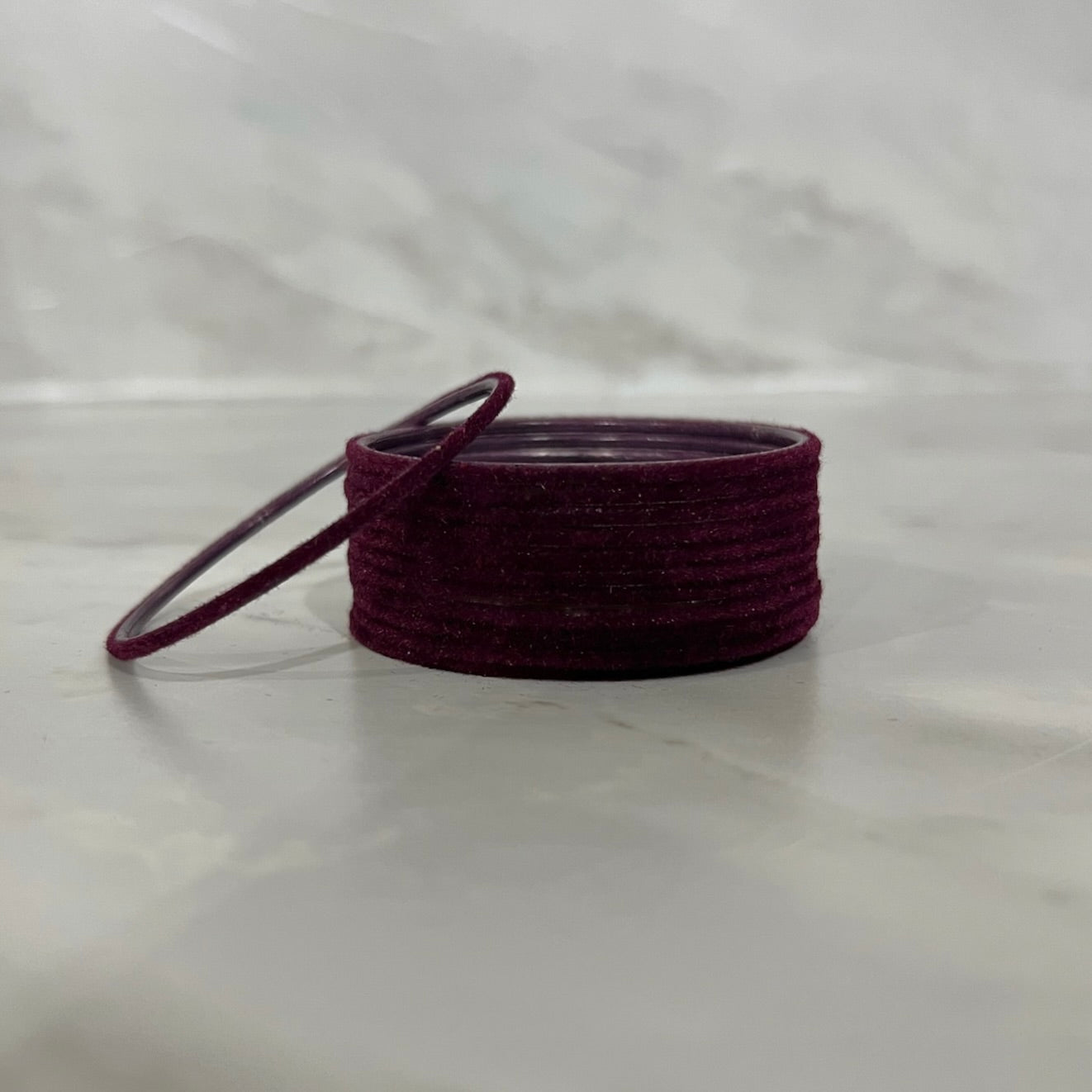 Wine Velvet Bangles