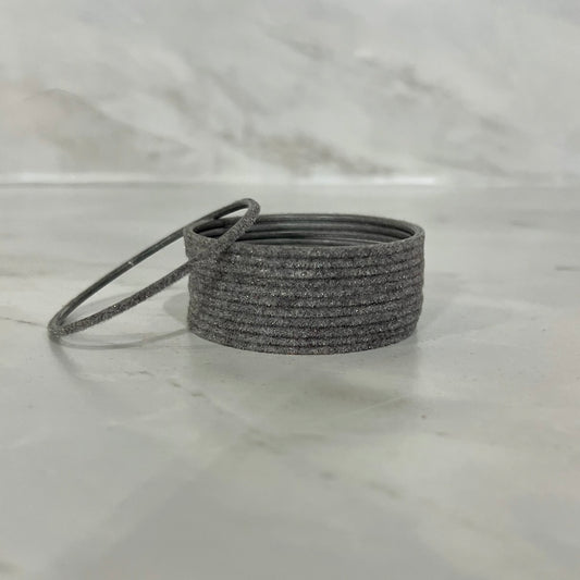 Grey Velvet Bangles