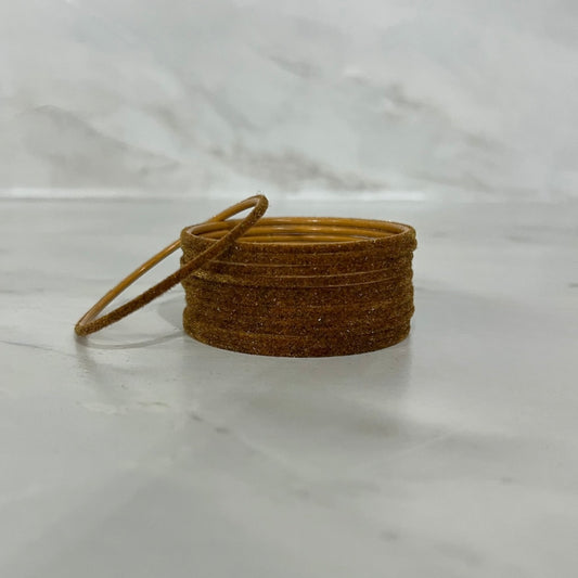 Antique Brown Velvet Bangles