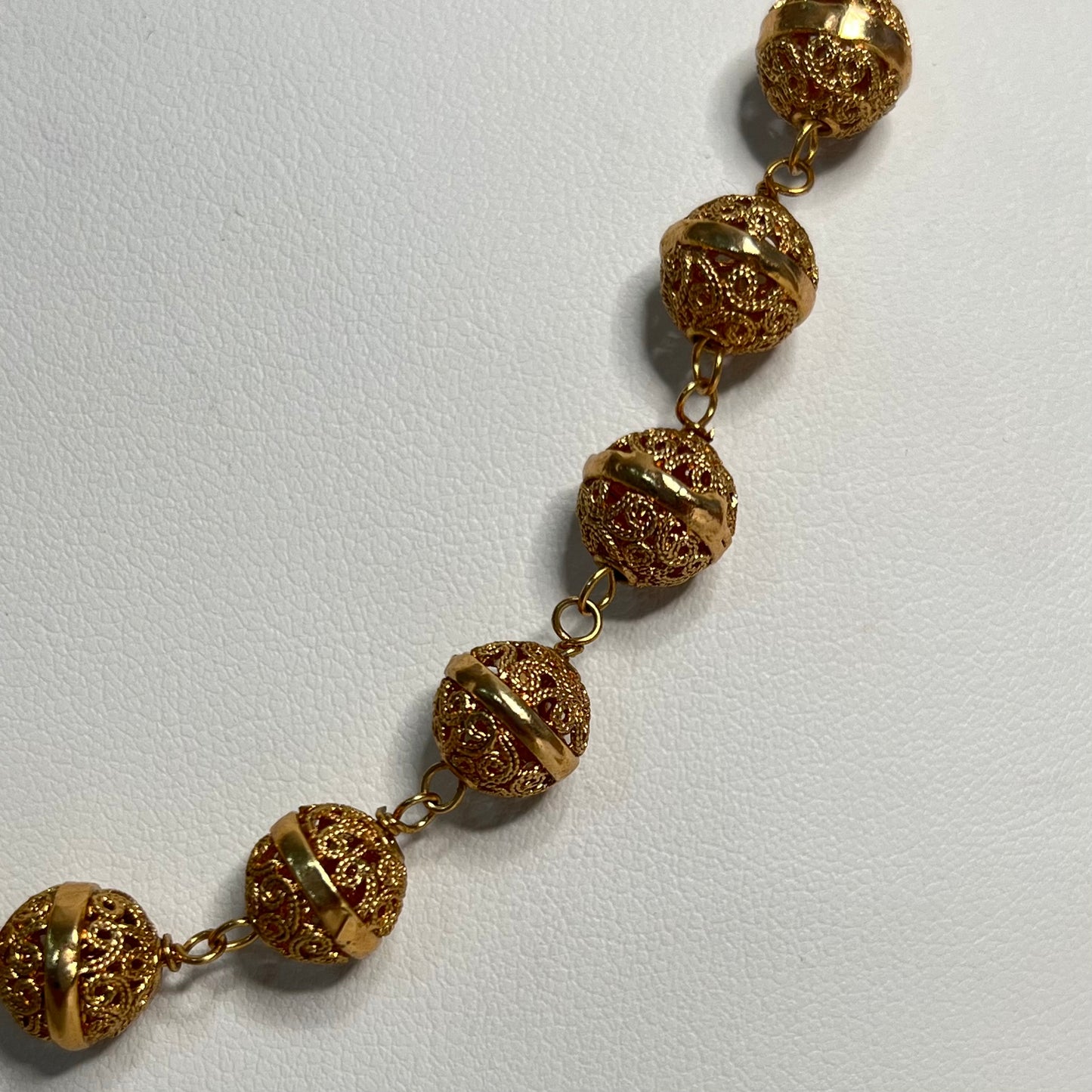 Antique Gold Mala Jhumki Set