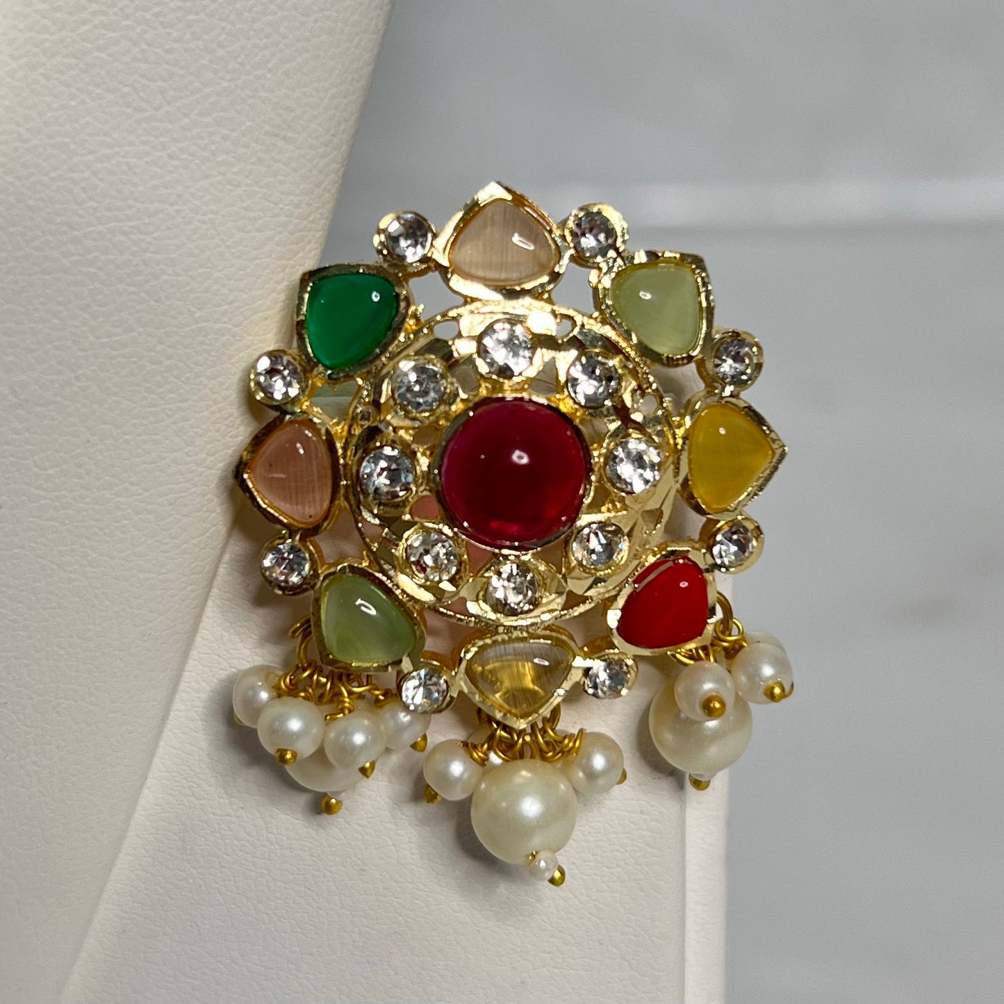 Pearl Multicolour Kundan Mala Set