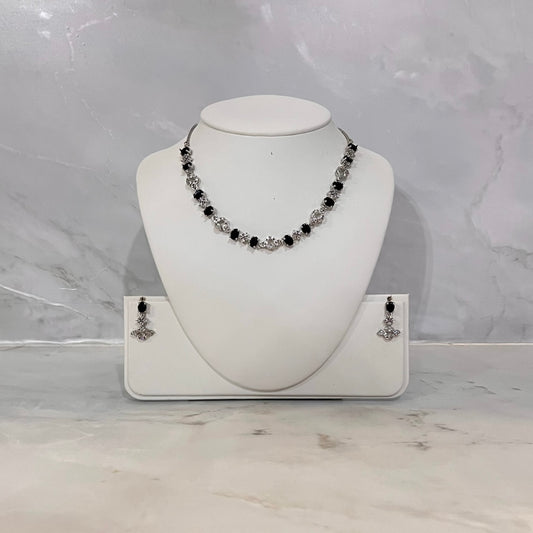 Small Black American Diamond Set