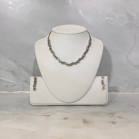 Silver American Diamond Set