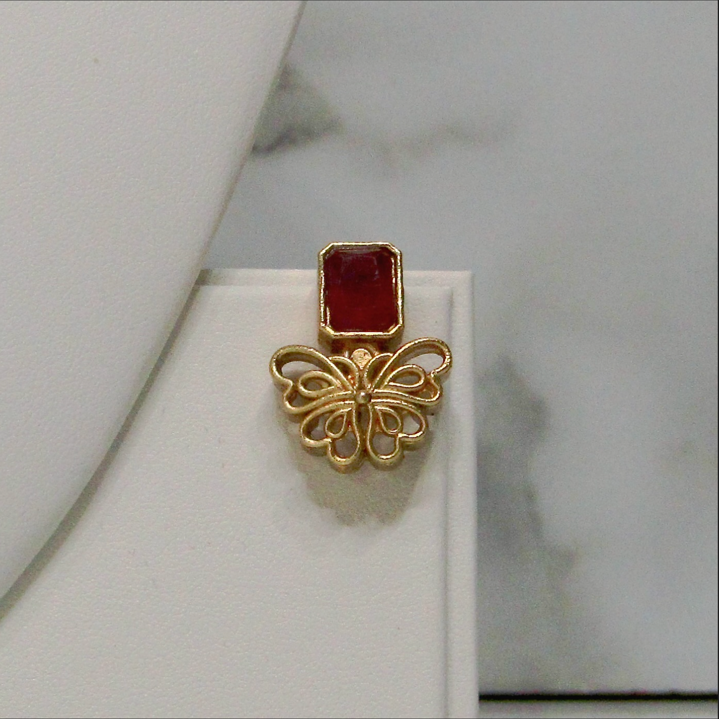 Gold Butterfly Neclace and Earring Set